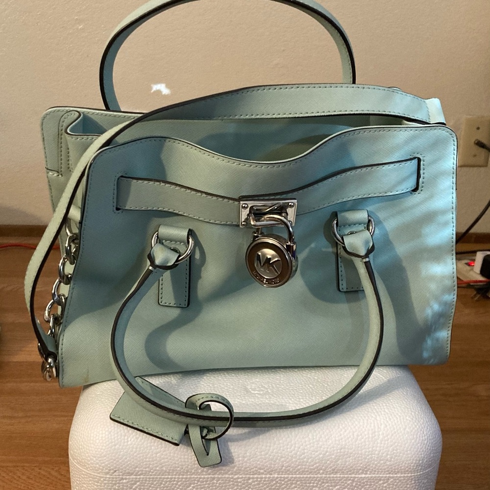 Michael Kors Light Blue Handbag: Hamilton